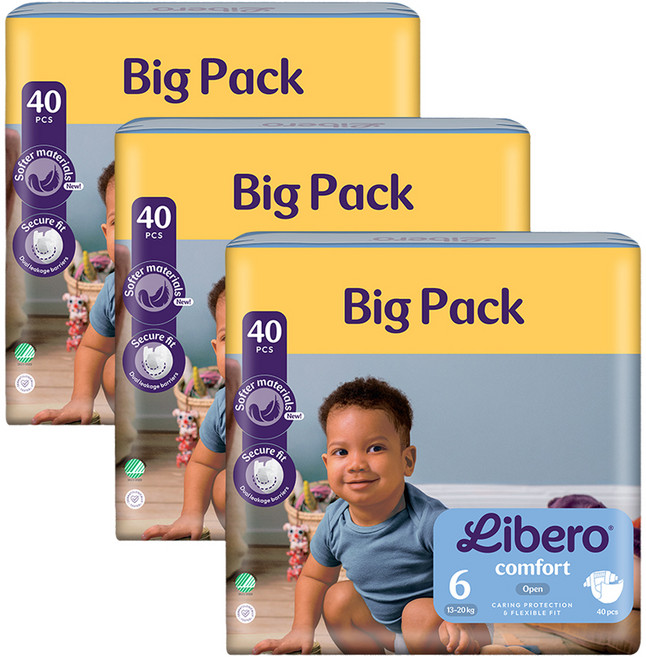 리베로 밴드형 기저귀, 120매, 6단계