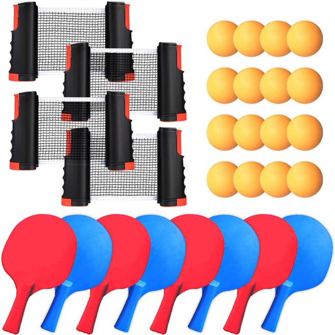 아케이바이 고급형 휴대용 탁구 세트, 4세트