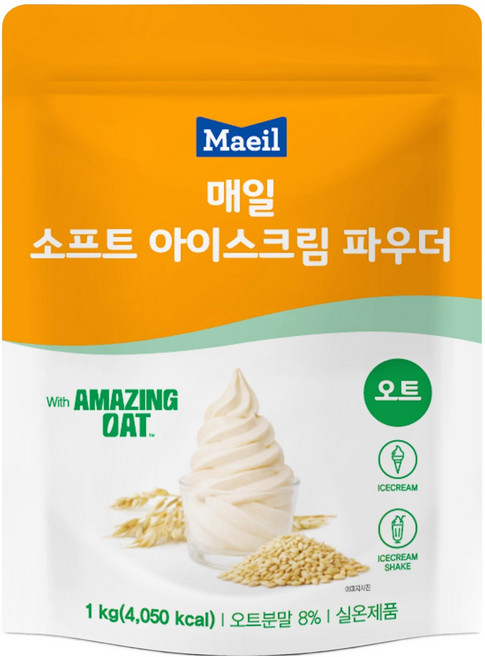 매일유업 소프트 아이스크림 파우더 오트, 1kg, 1개