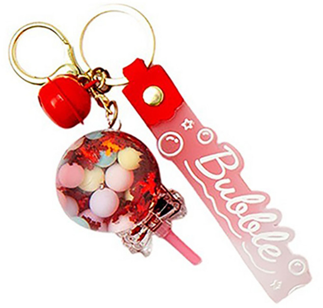 스튜디오에잇 워터 쉐이커 키링 캔디, 레드, 1개