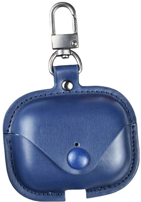 디노로웰 키링 가죽 케이스, 파란색, 1개, AirPods Pro 3