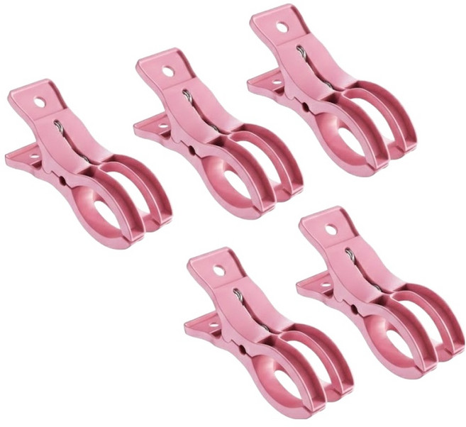 루메테라 다용도 대형 이불 건조 빨래 집게, 핑크, 5개