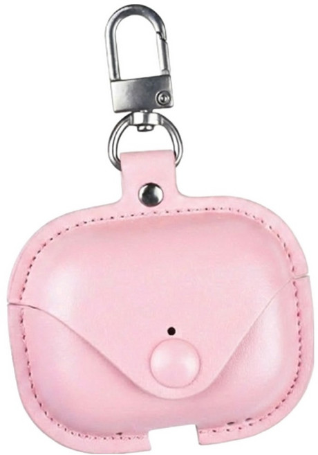 디노로웰 키링 가죽 케이스, 분홍색, 1개, AirPods Pro 3