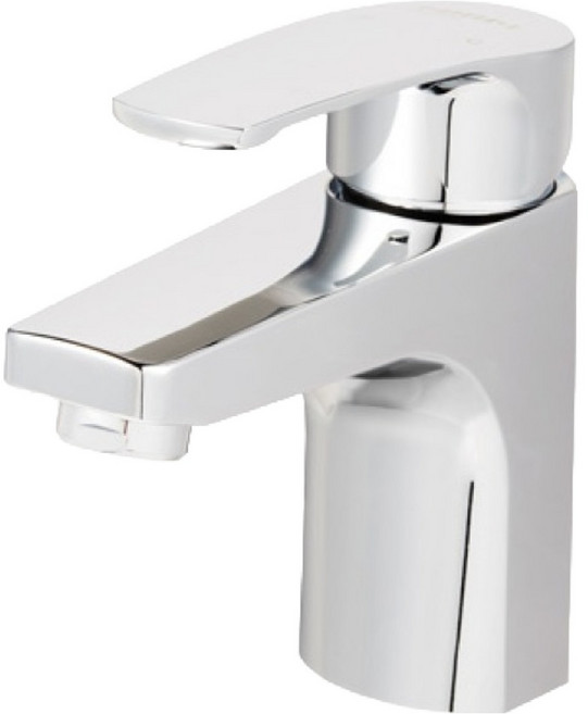 한샘바스 신소재 고급형 욕실 원홀 세면대 수전 7시리즈, 크롬, 1개