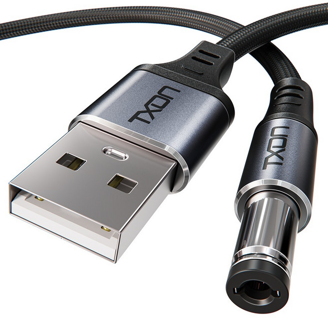 티엑스온 USB 전원케이블 DC 5v 외경 5.5mm 케이블, 1.2m, 1개