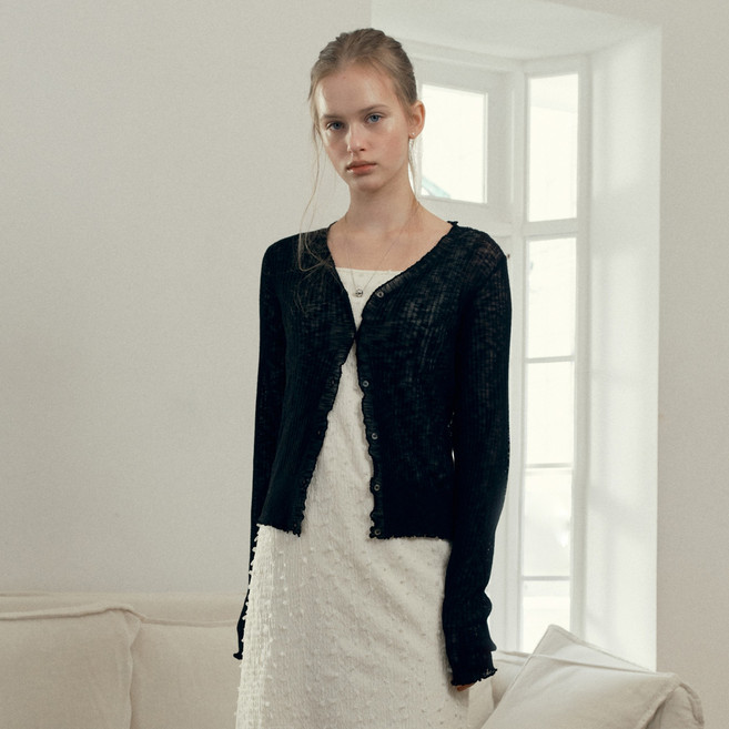 쥬시쥬디 여성용 프릴썸머 슬림핏 가디건 J1KT324C