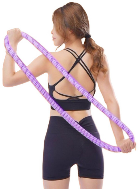 제이제니 무소음 스프링 훌라후프, 보라색, 1개, 1kg