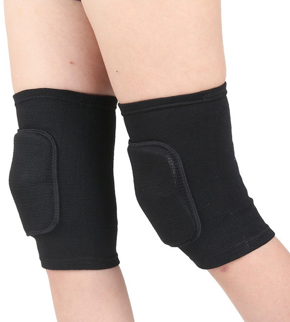 라운프 쿠션 무릎 보호대, 2개, 블랙