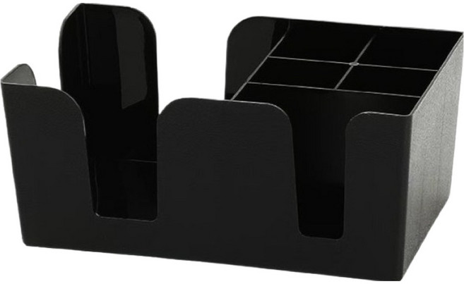 딜리 카페 스냅빈 디스펜서 컵홀더 수납함, 블랙, 1개