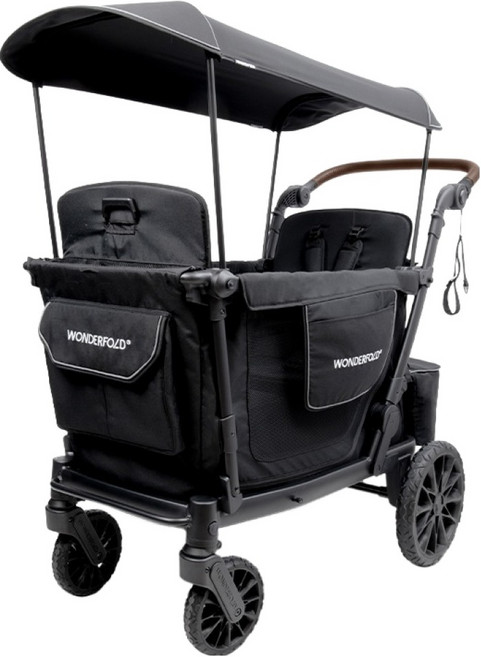원더폴드 L2 유아 2인용 스트롤 웨건, 블랙