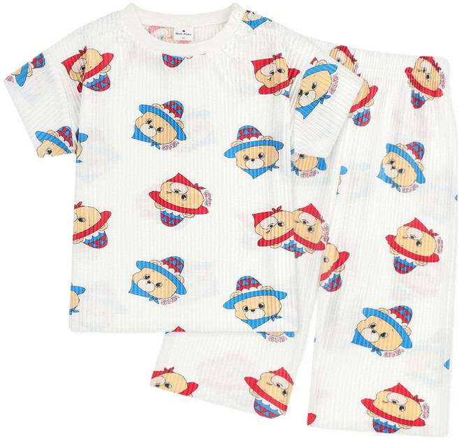 MilkBaby 판초 베베 시원한 쿨링 상하의 세트