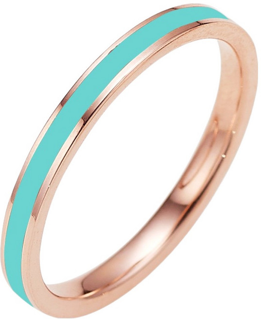 SEMI JEWELRY 女款 14K 鏤空環氧樹脂戒指 + 購物袋