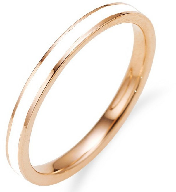 SEMI JEWELRY 女款 14K 鏤空環氧樹脂戒指 黃K金 + 購物袋