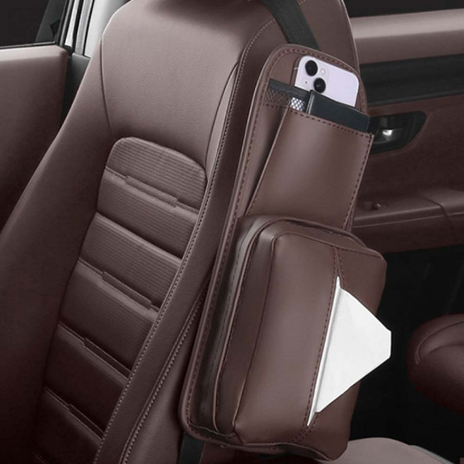 카에버 시트 측면 틈새 수납패드 전차종 호환, 브라운, 1개