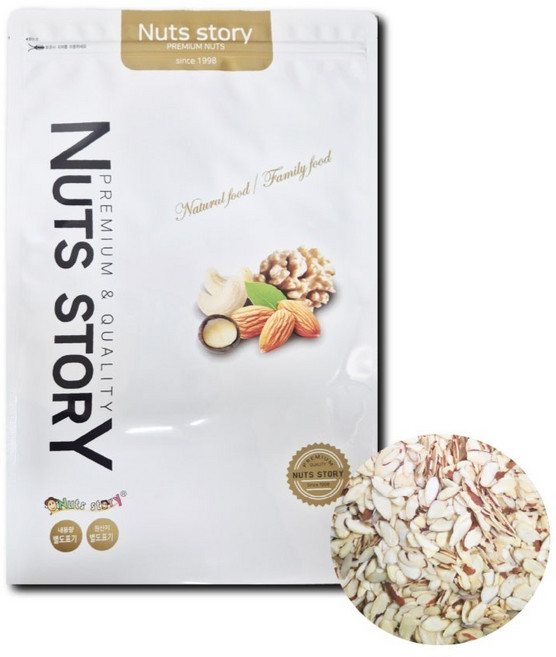 너츠스토리 아몬드슬라이스, 1kg, 1개