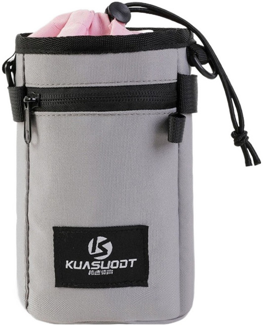 KUASUODT 크로스바이크 헤드튜브 라이딩 보온 슬링백, 그레이, 1개