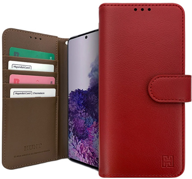 우리미라클 헌트 클레식 백포켓 다이어리형 휴대폰 케이스