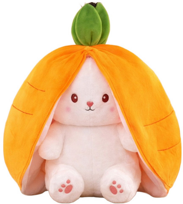 다다랜드 당근 속 숨숨 토끼 인형, 오렌지