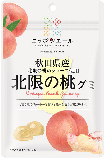 닛폰에일 아키타 호쿠겐 복숭아 구미, 40g, 1개