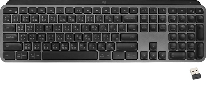 logitech 羅技 MX Keys for Business 藍牙無線鍵盤 商務版 附Bolt USB-A 接收器, 黑色, YR0073, 剪刀腳