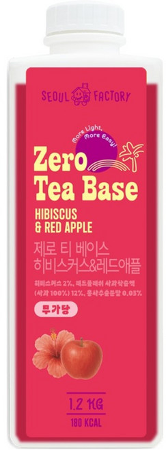 서울팩토리 제로 티 베이스 히비스커스 레드애플, 1.2kg, 1개