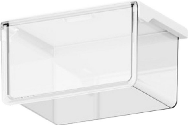 정상아이앤 슬라이딩 히든 수납 서랍, 화이트, 1단