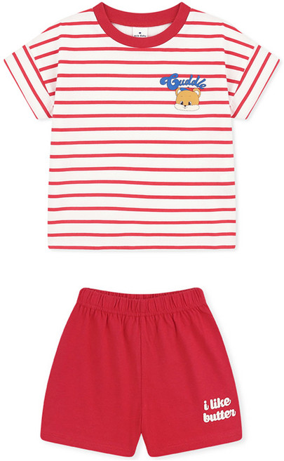 MilkBaby 아동용 아이라이크 버터 스트라이프 상하의 세트