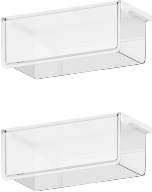 정상아이앤 슬라이딩 히든 수납 서랍 2p, 화이트, 1단