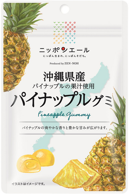 닛폰에일 오키나와 파인애플 구미, 40g, 1개