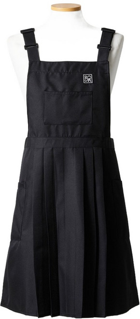 로사홈 아코디언 앞치마, 1개, 검정