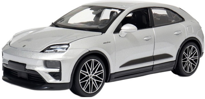브라고 1:24 포르쉐 마칸 4 일렉트릭 전기차, 실버, 1개