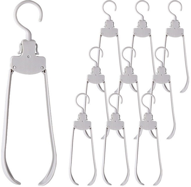 굿무드 티셔츠 목늘어짐 어깨뿔 방지 옷걸이, 화이트, 10개