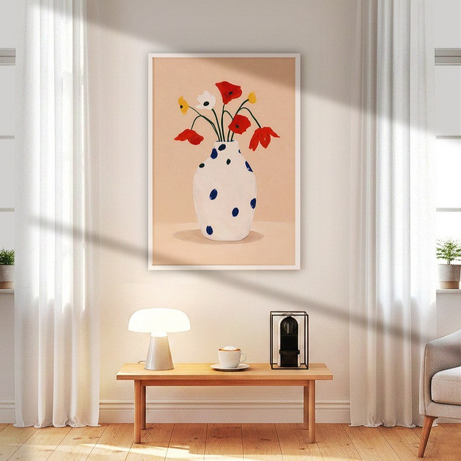 홈 카페 포스터 블루도트베이스