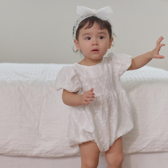 베베나인 유아용 샤인 리본 슈트