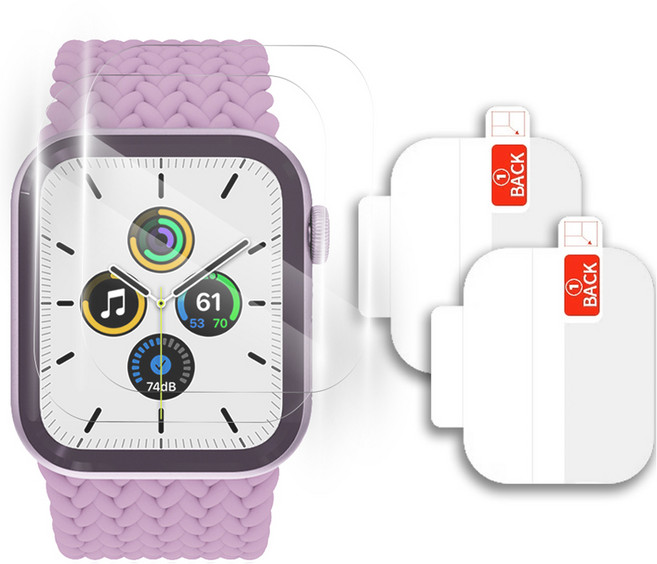 클로버나인 클로버에어 투명 풀커버 TPU 스크래치 자가복원 고광택 전면 액정 보호필름 2p, 1세트