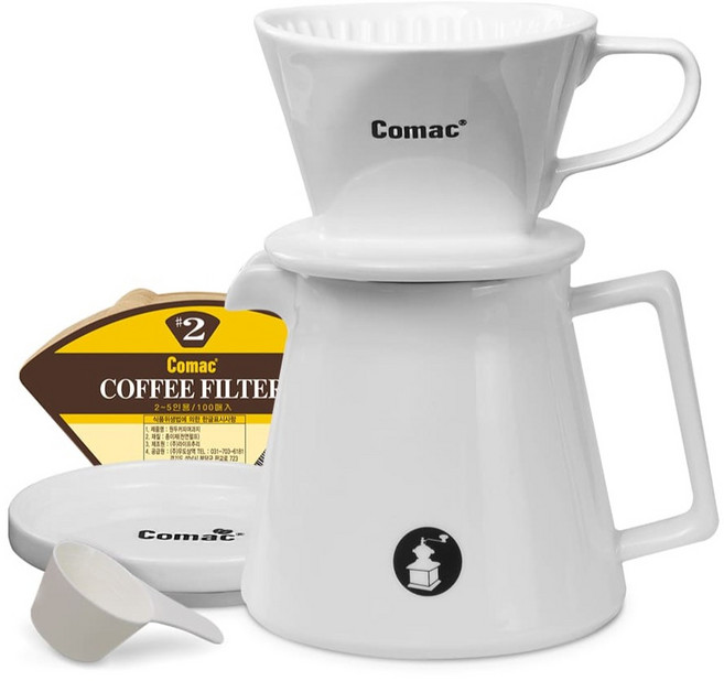 코맥 올 자기 커피드립세트 DAP2, 1세트, 5종, 600ml