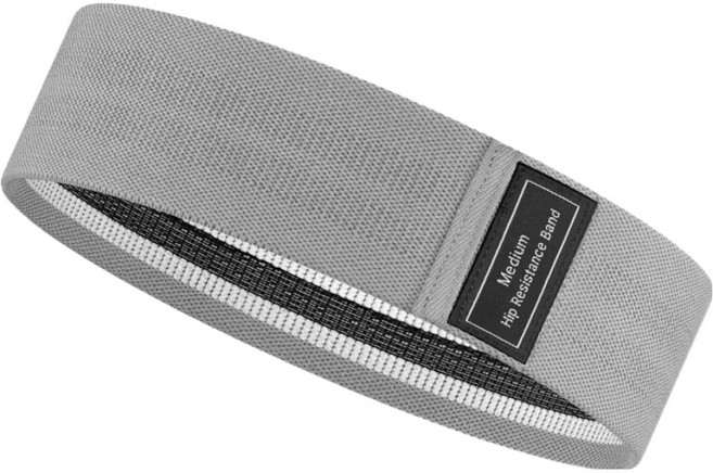 포유리빙 두꺼운 스쿼트 니트 힙업 탄력 루프밴드, 그레이, 1개