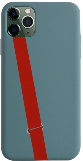 사인포스트 휴대폰 고리형 핑거 스트랩 1.2 x 22 cm, 레드, 1개