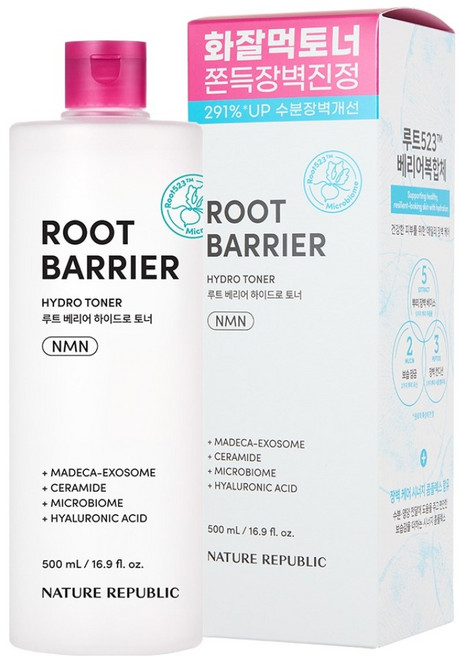 네이처리퍼블릭 루트 베리어 하이드로 토너, 1개, 500ml