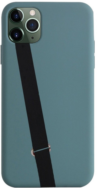 사인포스트 휴대폰 고리형 핑거 스트랩 1.2 x 22 cm, 블랙, 1개