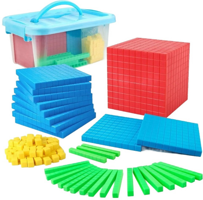 KC인증 브레인키즐 수모형교구 기본형 세트 보관함/ 베이스텐 엄마표 유아 수학교구 수세기교구 수막대 숫자교구, 1세트