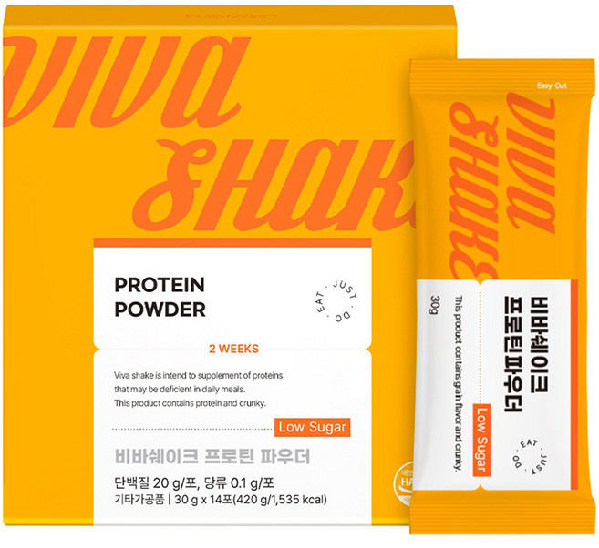 보령 비바쉐이크 프로틴 파우더 저당 단백질 쉐이크 14p, 420g, 1개