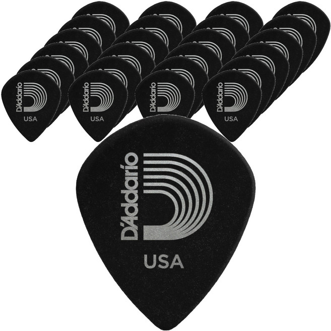 다다리오 듀랄린 블랙아이스 기타피크 LIGHT 393035 3DBK2, 25개