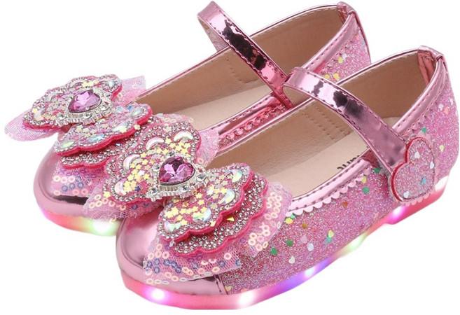 키펀트 하트톡 스파클 LED 구두 K-77