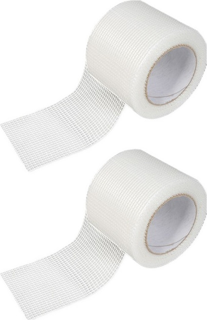 올커버 석고보드 보수용 망사 메쉬테이프 8cm × 25m, 2개