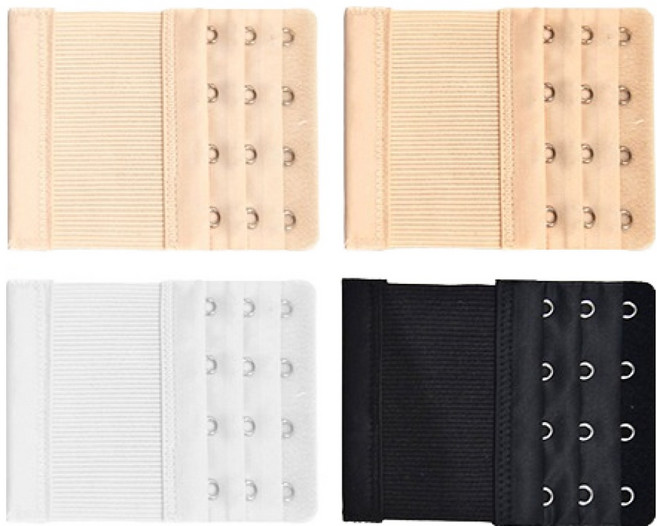 욜로하이 스판 고무밴드 브래지어 4단 연장후크 4p SL0438