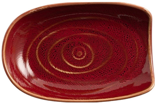 프렌치마르스 북유럽 감성 세라믹 다용도 미니 소스 접시 MMM3728, 버건디, 1개