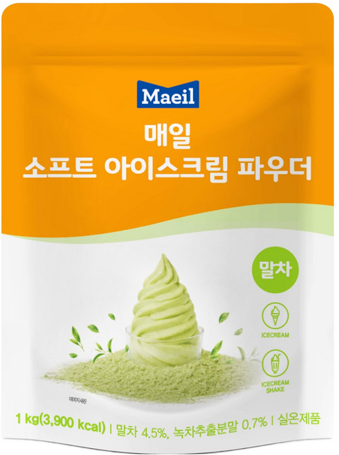 매일유업 소프트 아이스크림 파우더 말차, 1kg, 1개