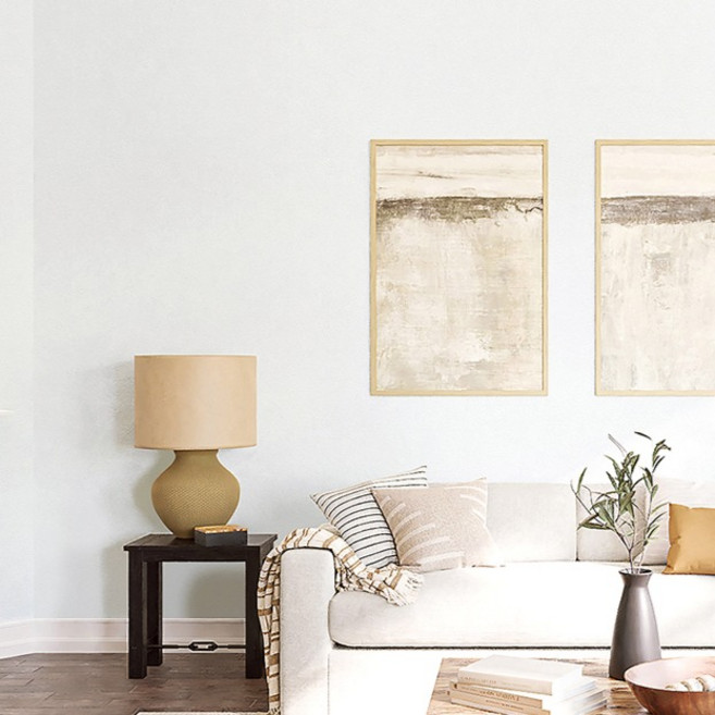 현대시트 씰크벽지느낌 단색 인테리어 시트지, 스노우 샌드