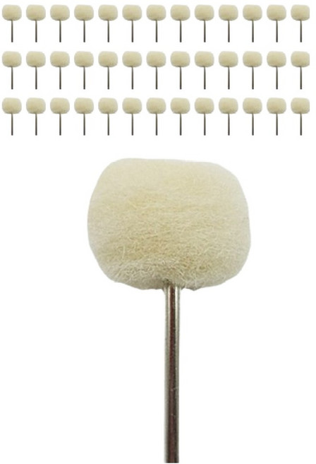 올커버 광택 정밀 연마용 울 펠트 양모 추지석 2.35mm, 20개